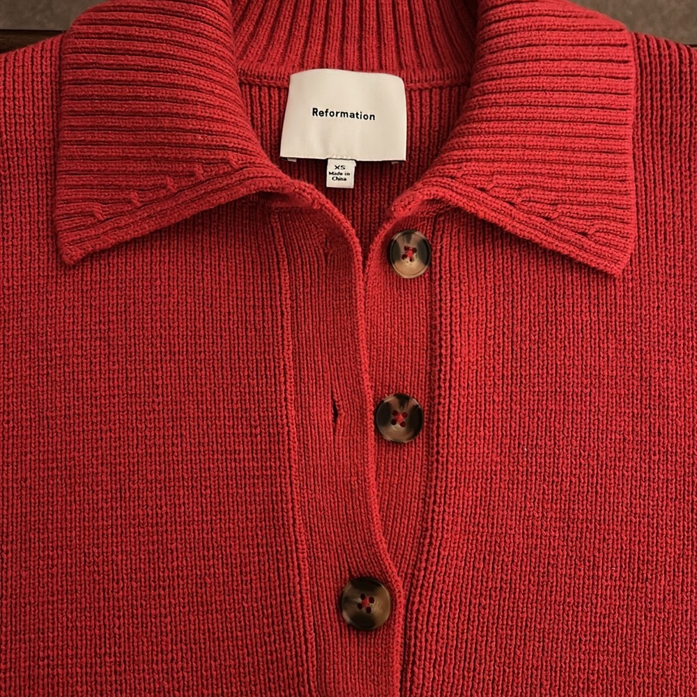 Reformation  100% Organic Cotton polo  EUC like new❤️